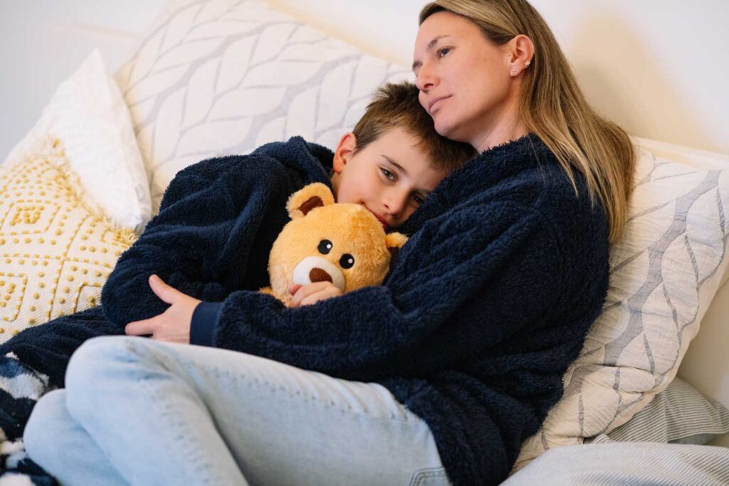 Mother and Son connecting for emotional regulation